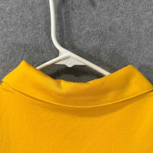 Nike Dri-Fit Vikings Swoosh Polo Mens Yellow Gold Short Sleeve Golf Shirt Sz XL - Picture 8 of 14