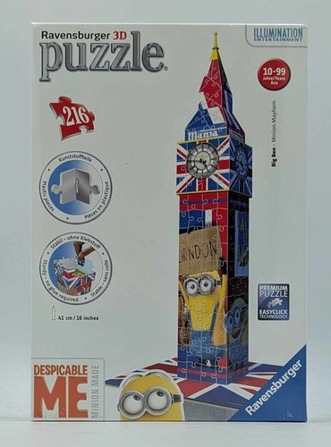 Ravensburger 125890 Big Ben Minions Bauwerke 3D Puzzle, 216 Teile NEU London - Bild 3 von 10