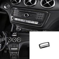 CD Switch Panel Trim For 2013-2019 Benz GLA CLA ABS Central Console Carbon Fiber