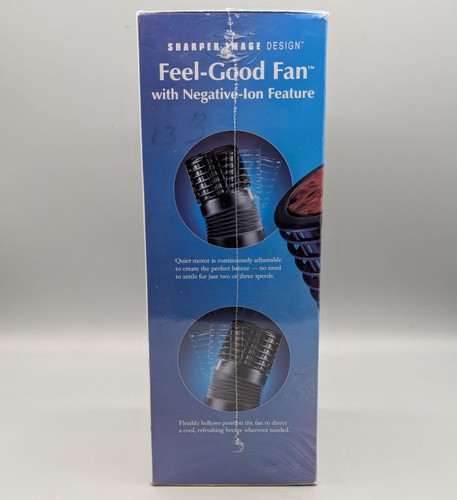 New Sharper Image S1649 Desktop Feel-Good Fan w/ Negative-Ion Feature - Picture 4 of 5