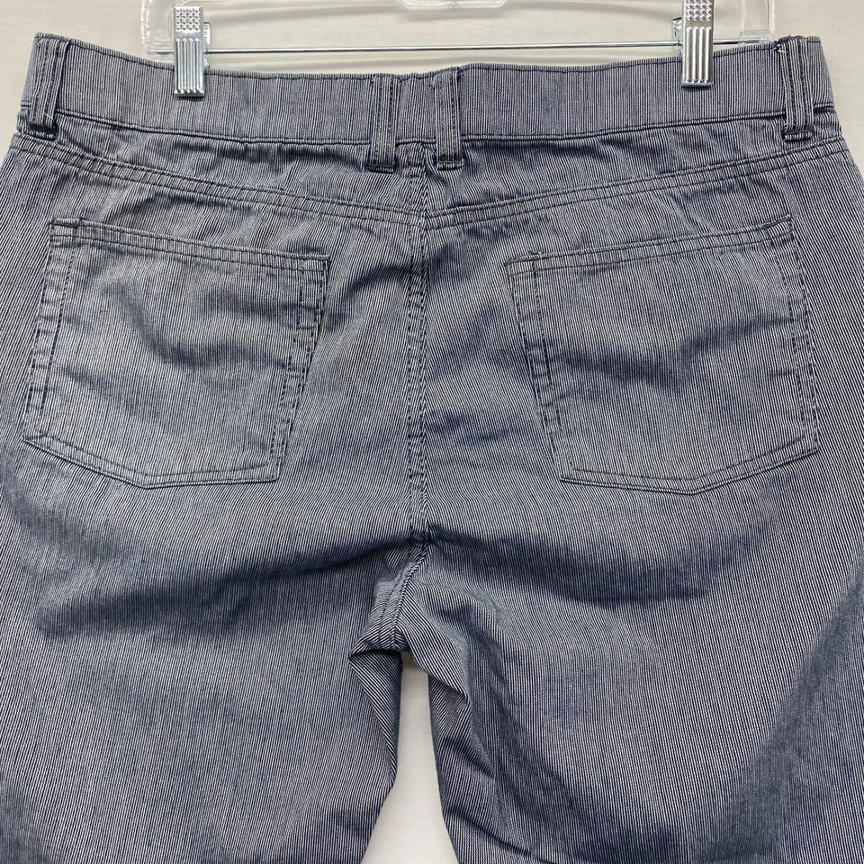 Kenneth Cole New York Hombre Denim Blanco y Negro Pantalón Actual 34x29 Foto 3 de 4