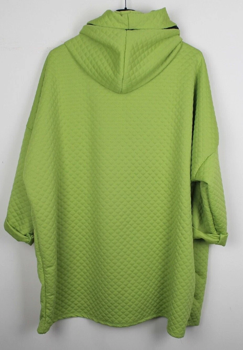 OFF WHITE Nuovo Top Cappuccio Donna Primavera 2023 Italiano Casual Trapuntato Luce Cerniera Quirda