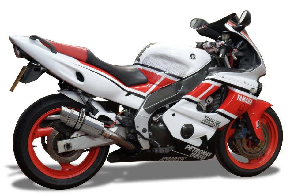 Yamaha YZF600R Thundercat 95-07 круглый глушитель из нержавеющей стали 8 дюймов - Изображение 3 из 4
