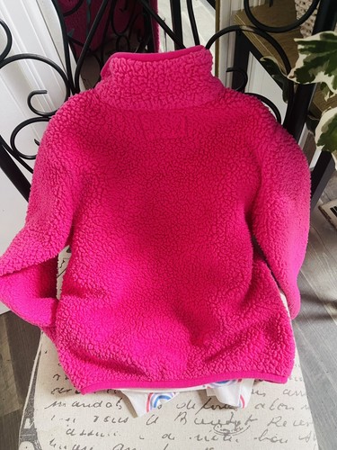 Andy & Evan Girls Fleece Jacket 5 Hot Pink Blue Star - Picture 4 of 4