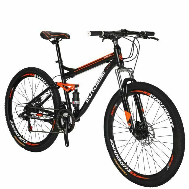 Eurobike 27.5 inch Full Suspension Shimano 21 Speed Men's Mountain Bike