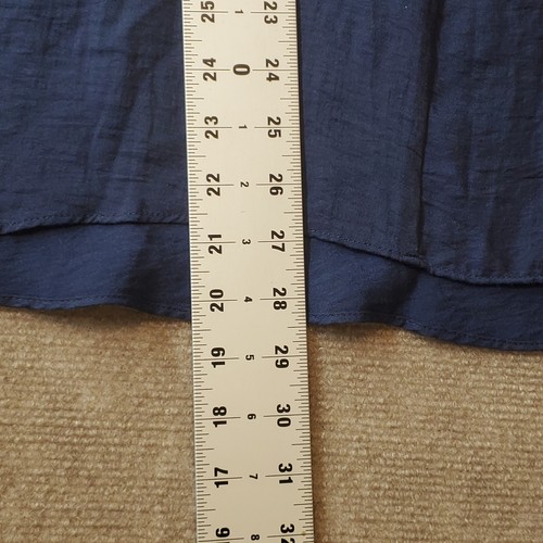 Camicia donna Simply Vera Vera Wang extra large blu cravatta schiena fluida - Foto 6 di 7