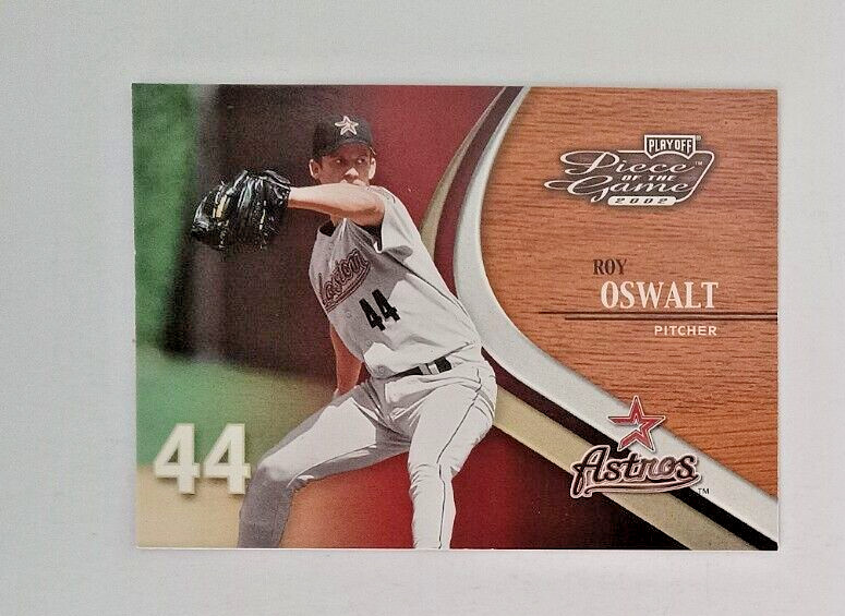 2002 Playoff  Piece of the Game Baseball Card #45  44 ROY OSWALT Astros   Mint