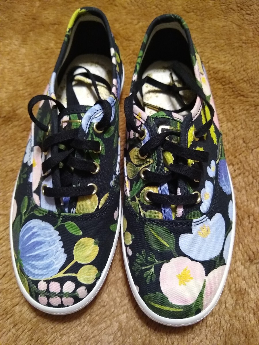 [ KEDS]★VINTAGE CHAMPION RIFLE PAPER HIDE RANGER Keds X Rifle Paper Co. Women's Champion Strawberry Fields