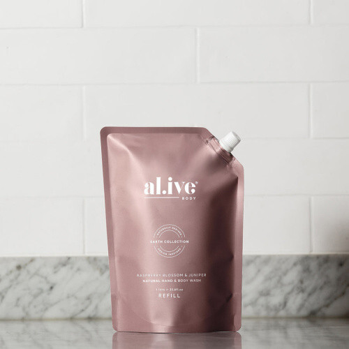 Al.ive Wash Refill - Raspberry Blossom & Juniper 1Ltr - Picture 2 of 3