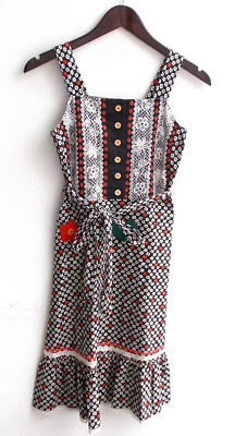 Narrenkiste Flamenco-Kleid Für Mädchen – Rot-schwarz-weiß, Größe 152, Aus Europa