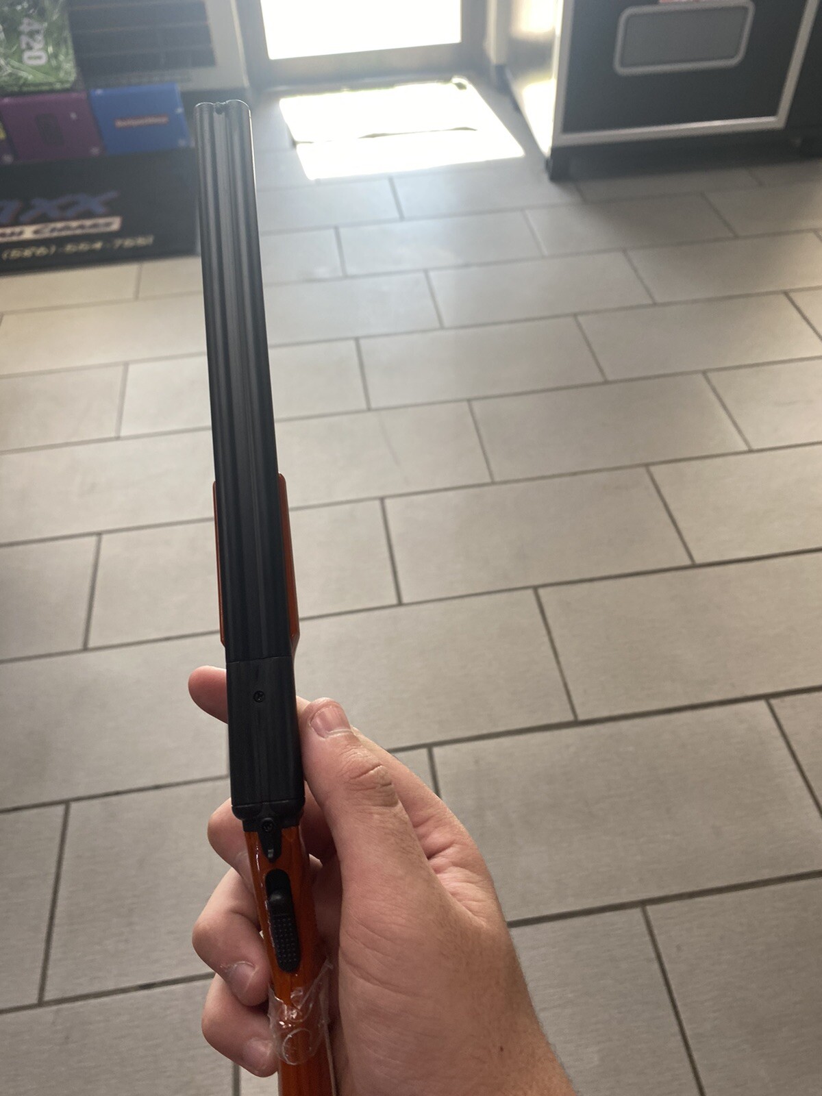 15" DOUBLE BARREL SHOTGUN BARBECUE REFILLABLE GRILL LIGHTER bbq butane