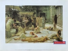 Sir Lawrence Alma-Tadema The Women of Amphissa Vintage Art Print 19 x 25