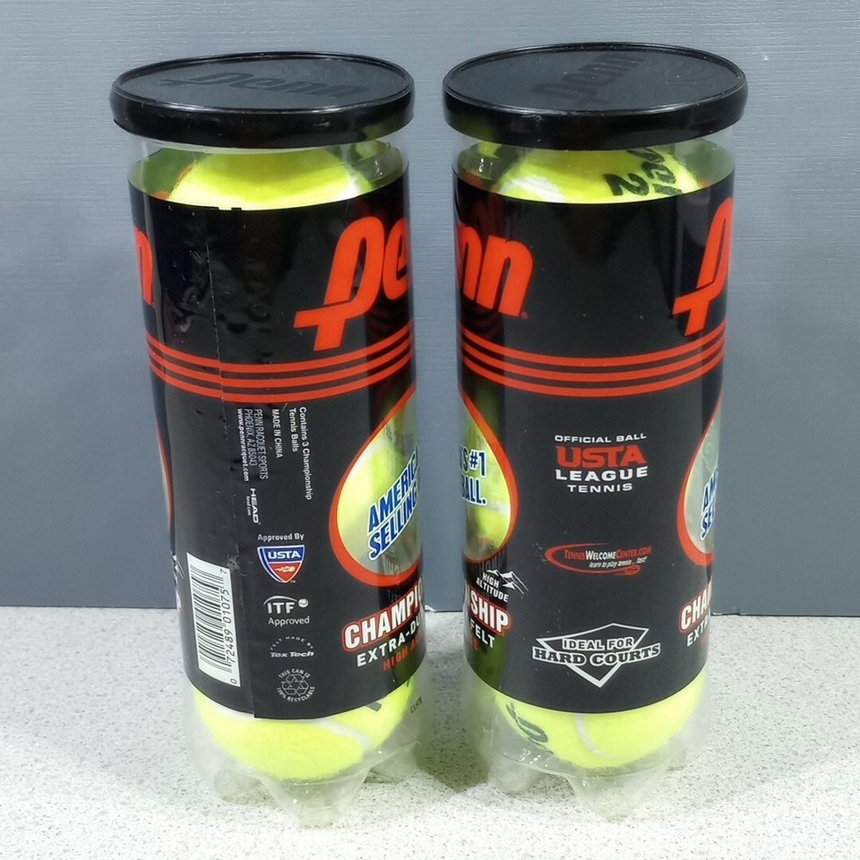 Penn Championship ExtraDuty Felt High Altitude Tennis Balls 2 Cans