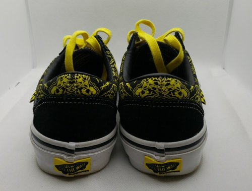 SpongeBob SquarePants Black Yellow Vans Size US Men’s 5.5 NICE - Picture 4 of 14