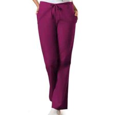 Cherokee Workwear Originals Flare Leg Drawstring Scrub Pant  4101 REGULAR WINE