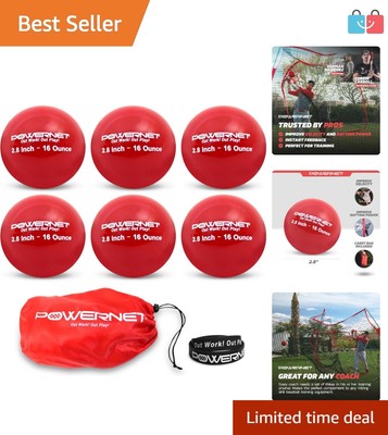 Pro-Endorsed Weighted Baseball Training Set - 6 Balls for Strength & Technique