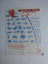 prospectus catalogue agricole : Mc CORMICK gamme 