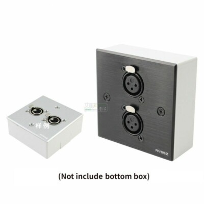 1Pcs aluminum alloy 86-type panel information box wall XLR female base YS145BG