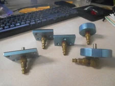 NOS Blue Front Suspension Fork Bolts Caps Plugs Toppers Adapters Lot # 4