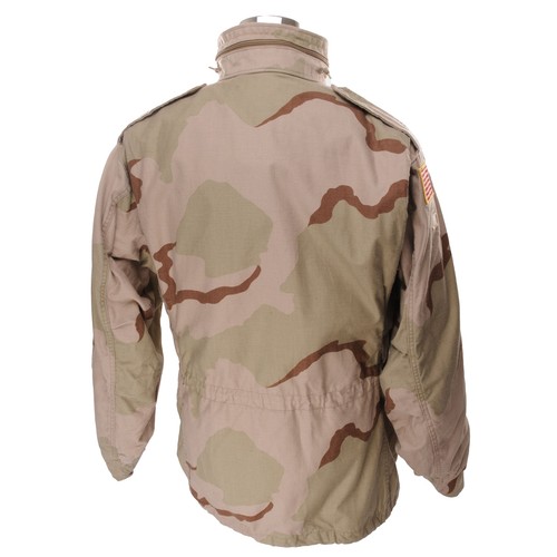 VINTAGE US ARMY M65 FIELD JACKET DESERT CAMO 1989 OPERATION DESERT STORM MEDIUM - Picture 3 of 10