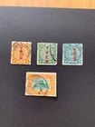 China 4 stamps used