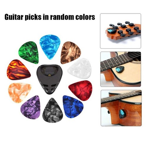 10X Guitar Pick Picks Plectrum Celluloid Electric Smooth Acoustic Bulk 0.46mm - Imagen 2 de 18