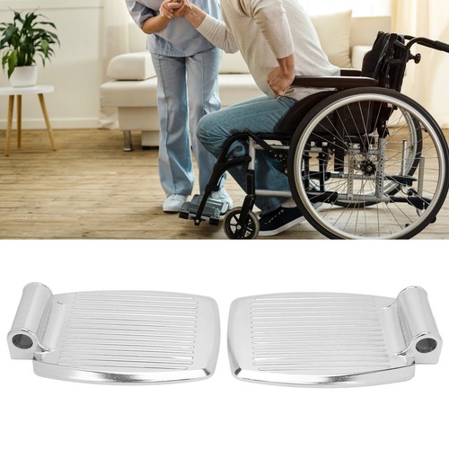 2pcs Rollstuhl Fußstützen Aluminium Legierung Ersatz Rollstuhl Fußplatte Ped FAT - Bild 20 von 22