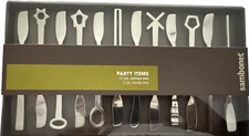 Sambonet Pezzi Spatoline Party Items Spatula 12 Pieces Stainless Steel 52550C29