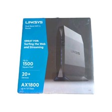 Linksys AX1800 Wi-Fi 6 Router Home Networking, Dual Band Wireless AX Gigabit
