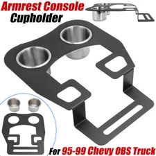 Armrest Center Console Cup Holder For 95-99 Chevy Silverado 1500 C1500 OBS Truck
