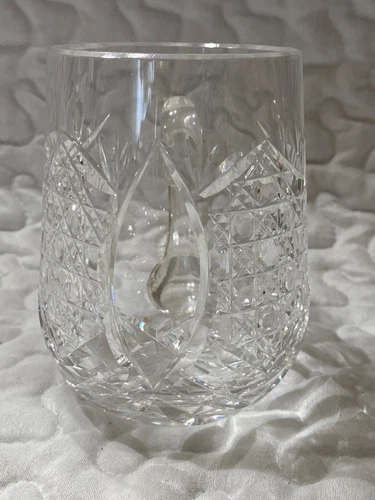 Waterford Crystal Dunmore 14oz Tankard Beer Mug Cut Glass Barware EUC
