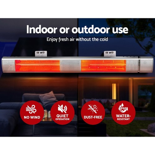 Devanti Electric Infrared Strip Heater Radiant Heaters Reamote control 3000W - Picture 6 of 11