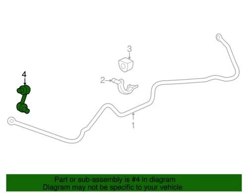 Genuino GM 2003-2007 Cadillac CTS Lujo Deportivo Estabilizador Link 15858711 Foto 2 de 2