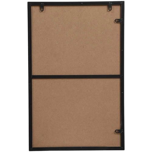 Elegant Decor Eternity 18" x 28" Modern Metal Frame Mirror in Black - Picture 6 of 9