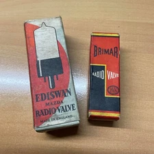BRIMAR / EDISWAN RADIO VALVES VINTAGE RETRO NEW - SHED FIND UNUSED