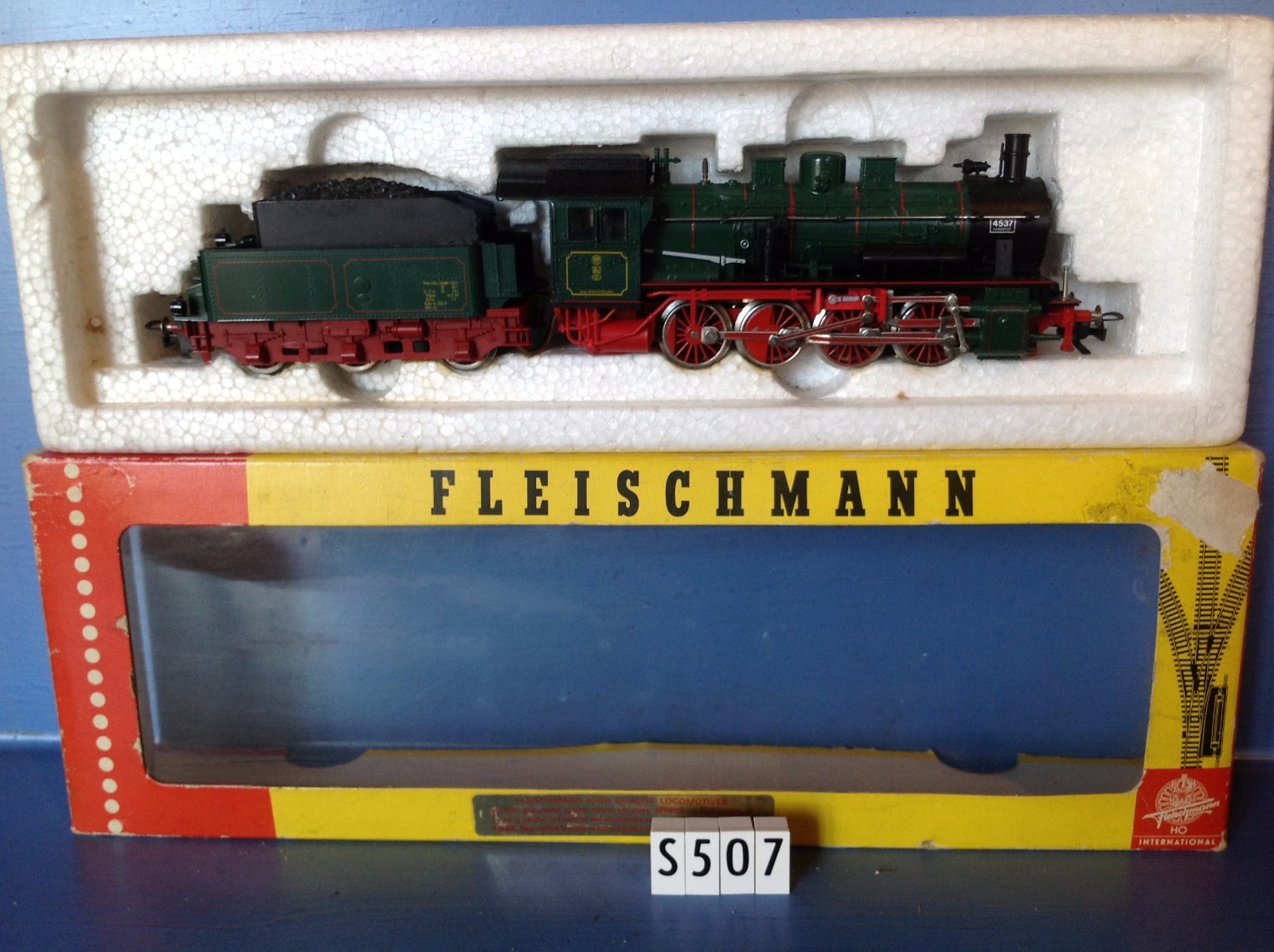 (S507) locomotive Fleishuomo + tender ref 4147 en boite Jouef, ech Ho (S507) locomotive Fleishuomo + tender ref 4147 en boite Jouef, ech Ho