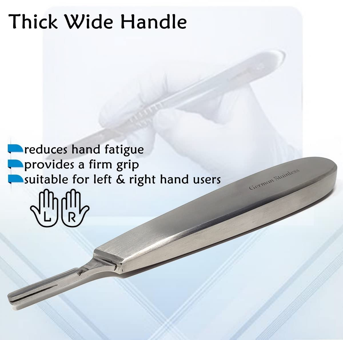 Deluxe Scalpel Handle 8, Stainless Steel (Fits Size 60, 70 Scalpel