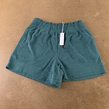 Gentle Fawn Women's Medium Mineral Green Terry Towel High Rise Tyler Short NWT