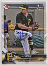 JOE JACQUES RC SIGNED IP 2018 1ST BOWMAN DRAFT BD-24 RED SOX BLUE ROOKIE AUTO