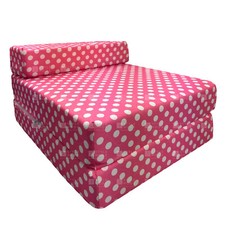 Cotton Twill Z Bed Single Size Fold Out Chairbed Chair Foam Folding Guest Sofa