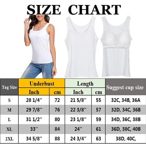 Damen Tunika Cami integrierter BH ärmellos fließend Swing Plissee Tank Top Übergröße - Bild 58 von 58