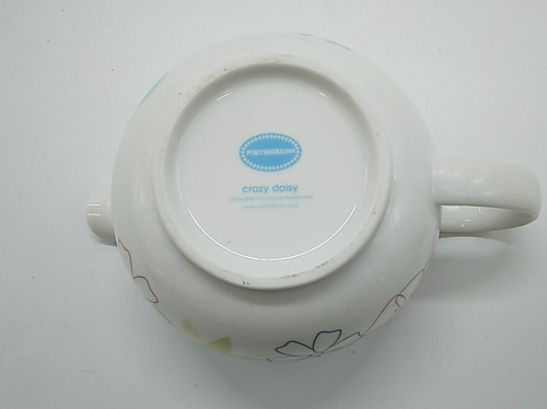 Portmeirion "Crazy Daisy" Colourful Floral Milk Jug/Creamer & Sugar Bowl Set - Picture 4 of 13