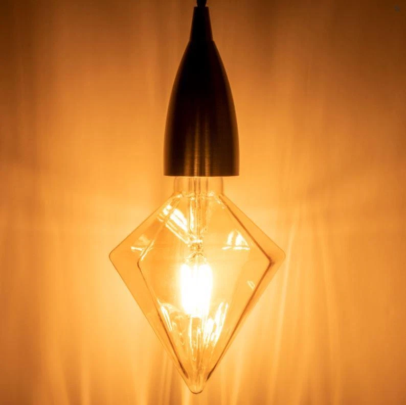 Prolite 4W Dimmable LED Tri-Diamond Gold Filament Lamp 1800K ES - Image 2 of 2