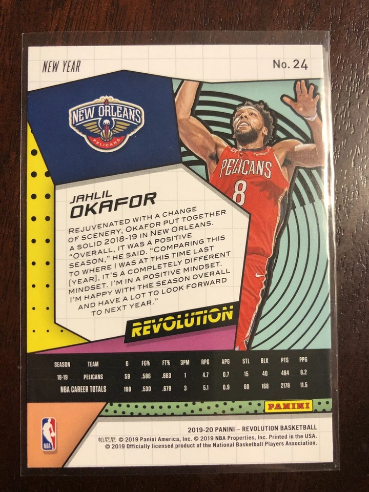 2019-20 Jahlil Okafor Revolution Chinese New Year #24 Cracked Ice - Image 2 of 2