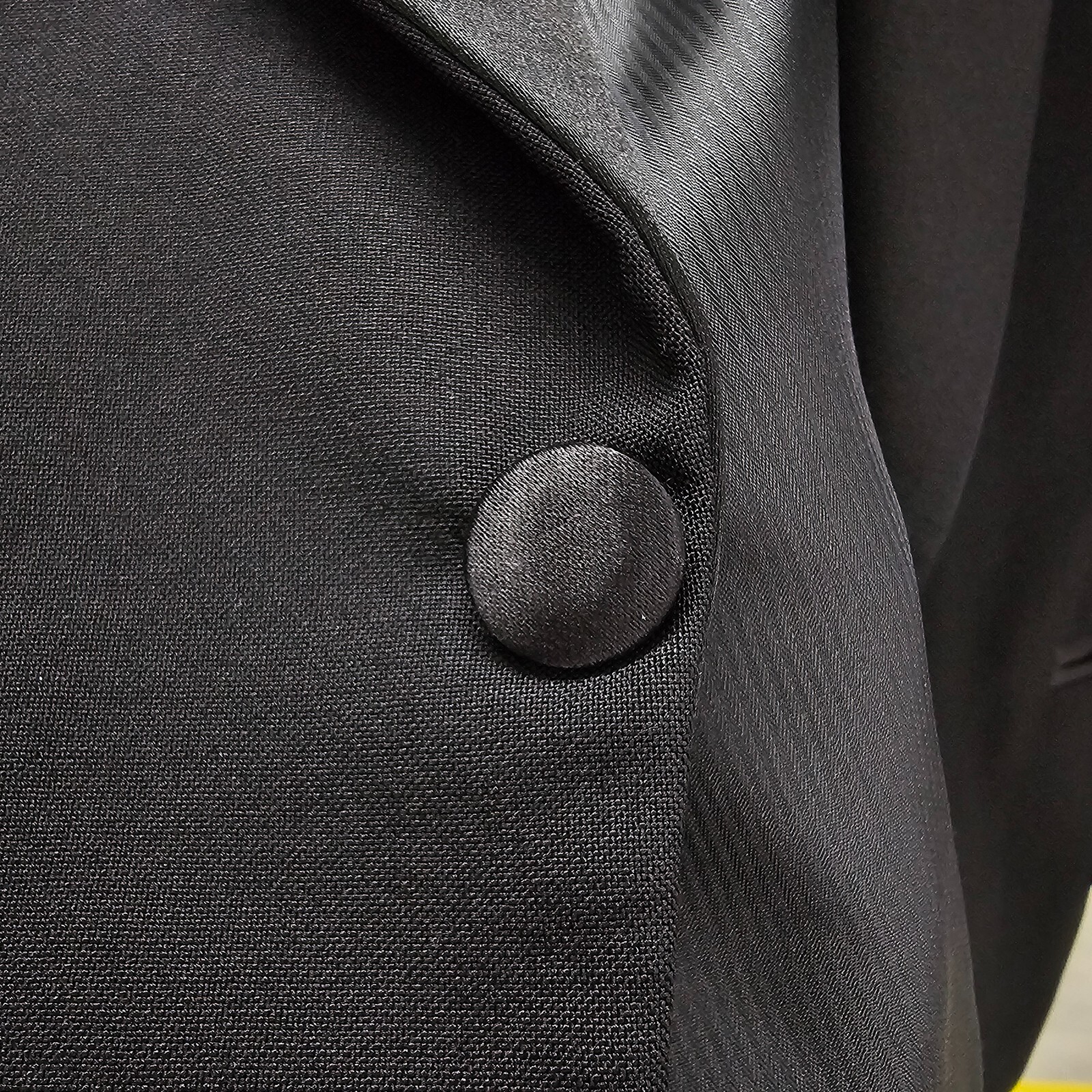 Pierre Cardin 41L Black Tuxedo Jacket Blazer Soli… - image 11