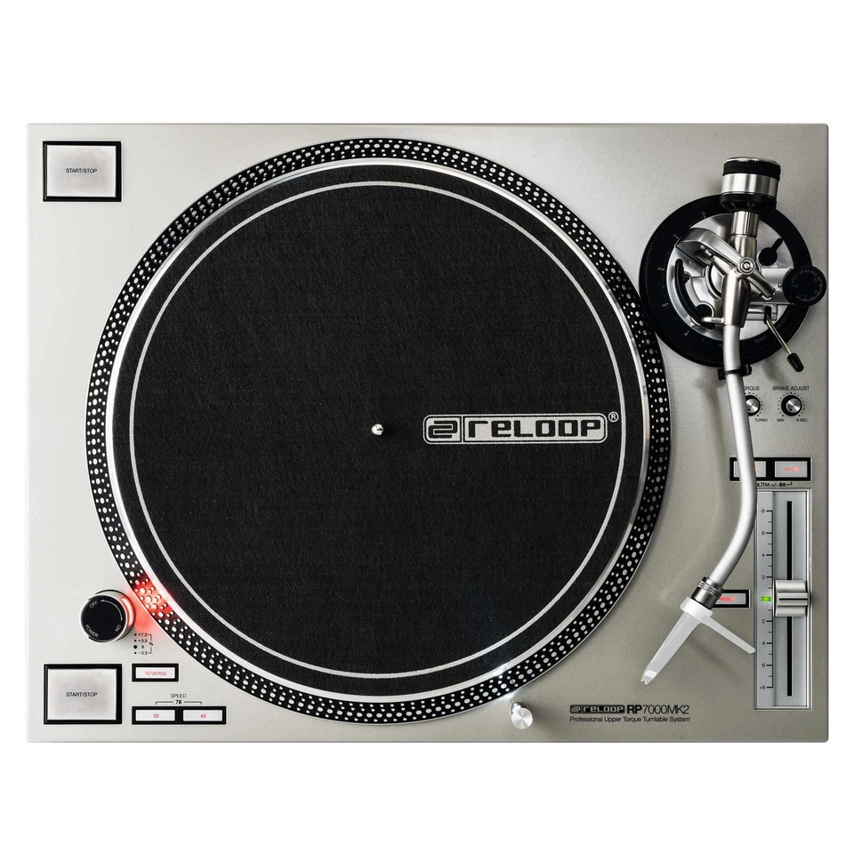 Reloop RP-7000 MK2 Silver DJ Turntable Plattenspieler Direktantrieb Upper Torque - Bild 3 von 4
