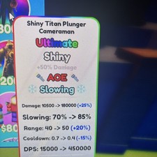 SHINY Titan Plunger | Toilet Tower Defense Roblox |