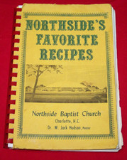 Northside Baptist Church Cookbook Charlotte NC Pastor Jack Hudson 1970s