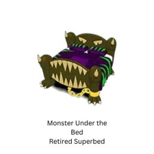 Webkinz Monster Under The Bed Retired Superbed Halloween Creepy Spooky Haunted