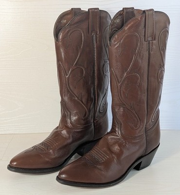 DAN POST Cowgirl Western Boots Womens DP3211 R Size 10 W Mignon Brown, With Box